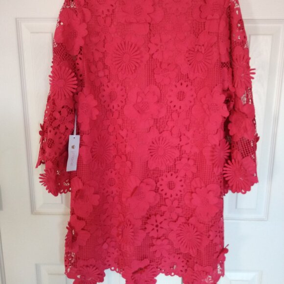 NWT J.Marie Seraphina Floral 3D Lace Dress S ONLY $59 Retail $168 - Picture 3 of 9